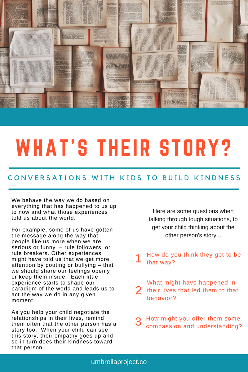 Conversations with Kids to Build Kindness: What’s Their Story?
